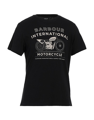 BARBOUR T-shirt Black 100% Cotton