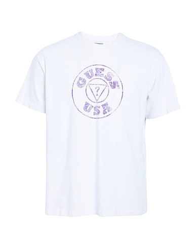 GUESS T-shirt White 100% Cotton