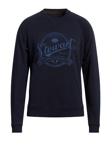STEWART Sweatshirt Navy blue 100% Cotton