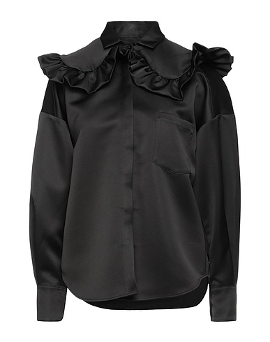 SHUSHU/TONG Camicie e bluse tinta unita Nero 100% Poliestere