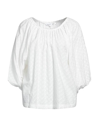 CALVIN KLEIN Top White 64% Viscose, 36% Linen