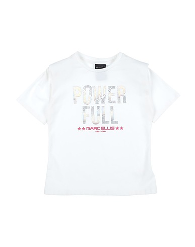 MARC ELLIS T-shirt Bianco 95% Cotone, 5% Elastan