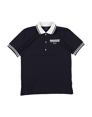 FAY Polo shirt Midnight blue 100% Cotton, Viscose