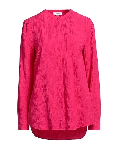 CALVIN KLEIN Solid color shirts & blouses Fuchsia 58% Viscose, 41% Polyester, 1% Elastane