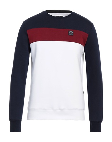 THREE STROKE Sweatshirt Navy blue 80% Cotton, 20% Polyester