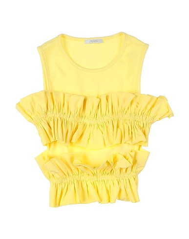 L:Ú L:Ú by MISS GRANT T-shirt Yellow 95% Cotton, 5% Elastane