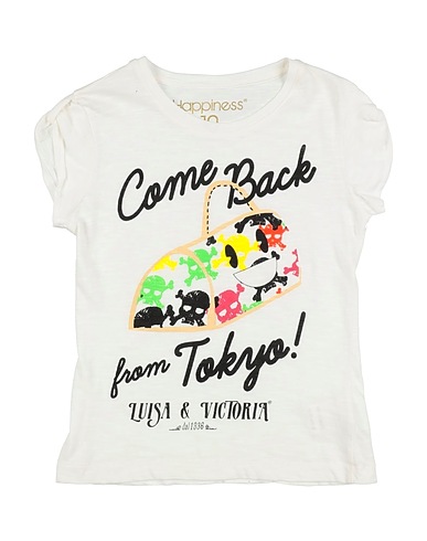 HAPPINESS T-shirt White 100% Cotton