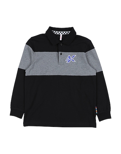 SUN 68 Poloshirt Schwarz 95% Baumwolle, 5% Elastan