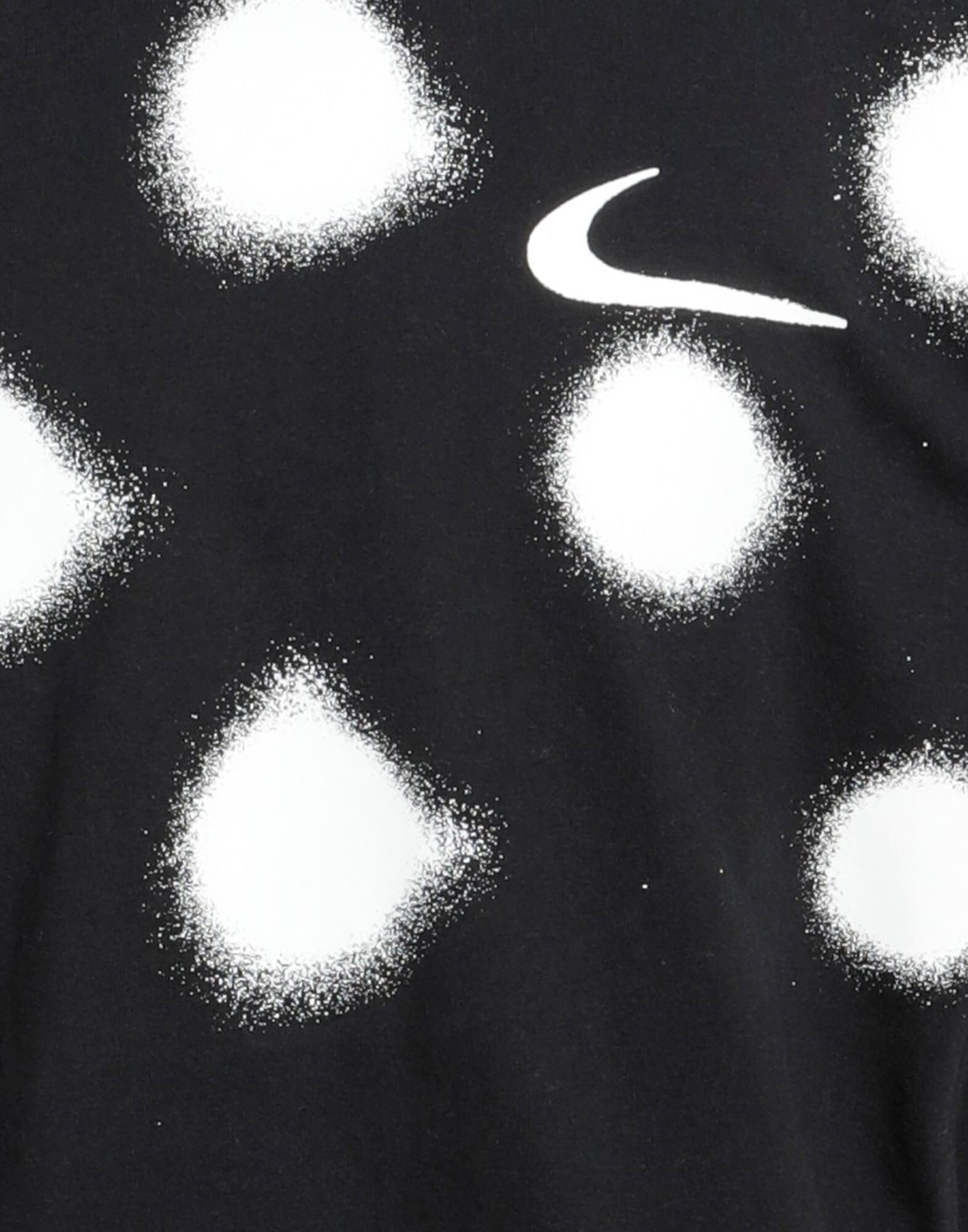 black nike shirt with white dots
