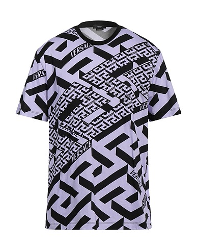 VERSACE T-shirt Mauve 100% Cotton, Polyester