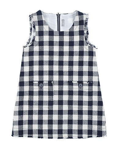 IL GUFO Dress Navy blue 84% Cotton, 13% Polyester, 3% Other Fibres