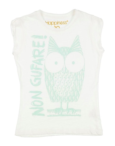 HAPPINESS T-Shirt Weiß 100% Baumwolle