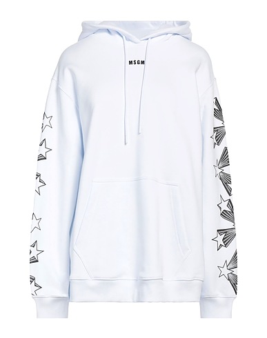 MSGM Hooded sweatshirt White 100% Cotton