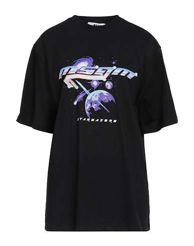 MSGM T-shirt Black 100% Cotton