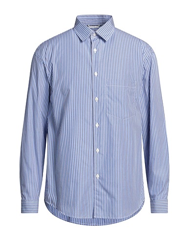 DNL Ριγέ πουκάμισο Γαλάζιο 100% Βαμβάκι