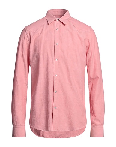 BORSA Solid color shirt PER RIONE FONTANA Pink 100% Cotton