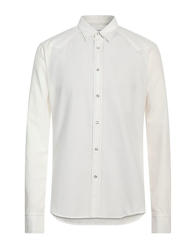BORSA Solid color shirt PER RIONE FONTANA Off white 100% Cotton