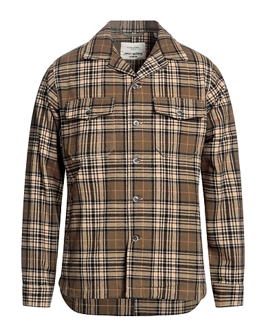 TINTORIA MATTEI 954 Checked shirt Khaki 100% Cotton