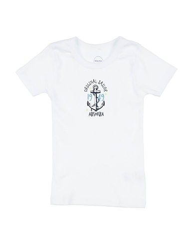 ABSORBA T-shirt White 100% Cotton