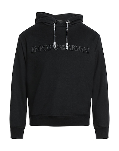 EMPORIO ARMANI Hoodie Schwarz 67% Wolle, 27% Kaschmir, 4% Alpakawolle, 2% Seide