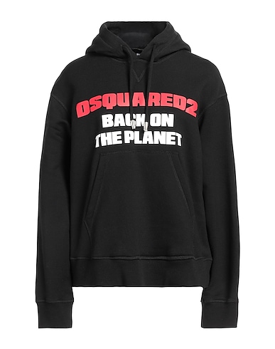 DSQUARED2 Felpa Nero 100% Cotone