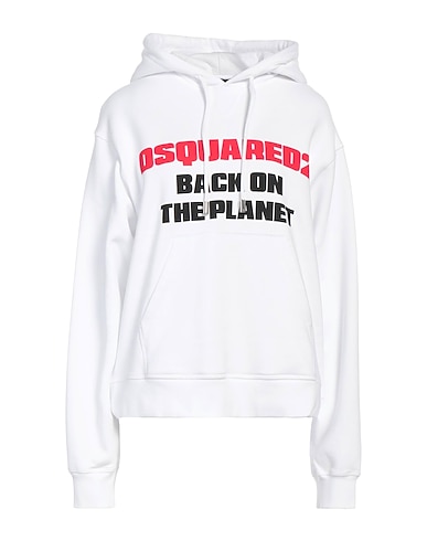DSQUARED2 Felpa Bianco 100% Cotone
