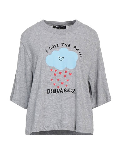 DSQUARED2 Oversize-T-Shirt Light grey 88% Cotton, 12% Viscose