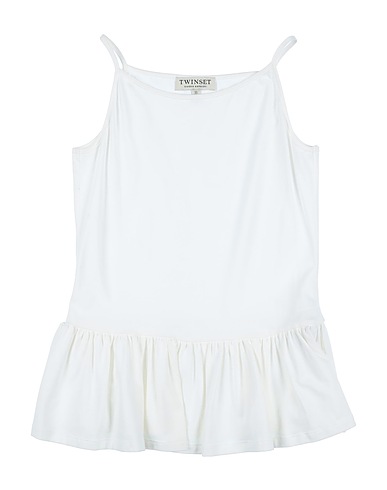 TWINSET Top Ivory 95% Cotton, 5% Elastane