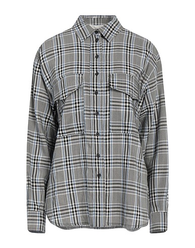 8PM Checked shirt Black 68% Viscose, 32% Wool