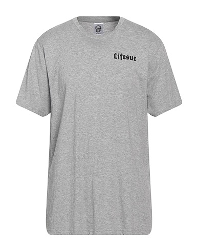 LIFE SUX T-shirt Light grey 100% Cotton