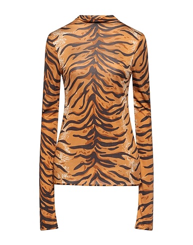 JIL SANDER T-shirt Camel 100% Silk