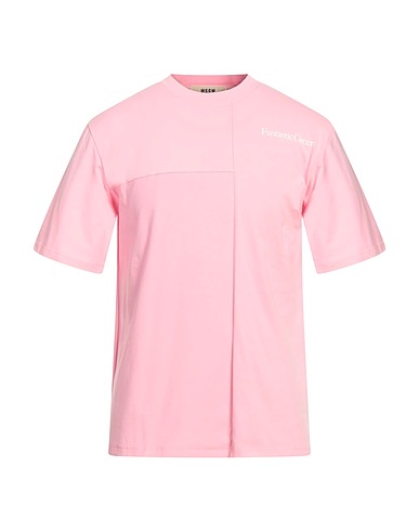 MSGM T-shirt Rosa 100% Cotone organico