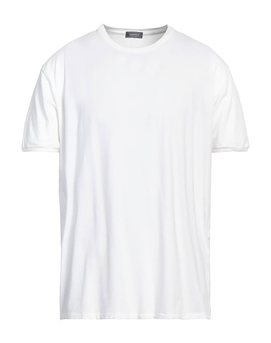 ROSSOPURO Basic T-Shirt White 90% Cotton, 10% Elastane