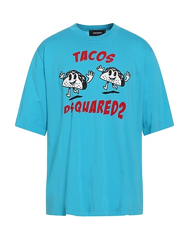 DSQUARED2 T-shirt Azure 100% Cotton