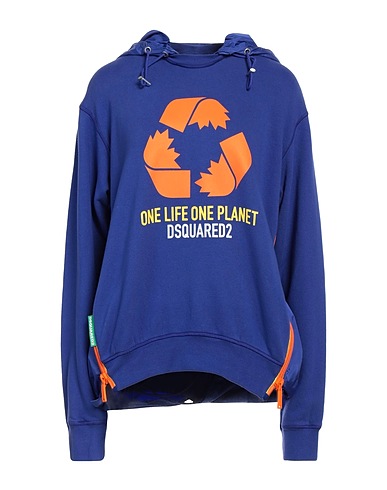 DSQUARED2 Felpa Blu 100% Cotone, Elastan