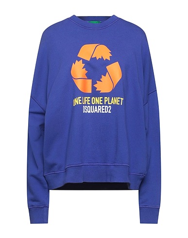 DSQUARED2 Felpa Blu 100% Cotone