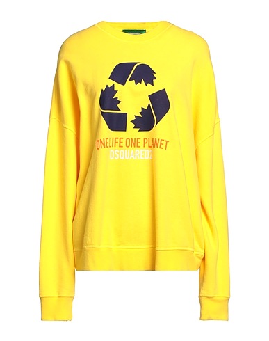 DSQUARED2 Sweatshirt Yellow 100% Cotton