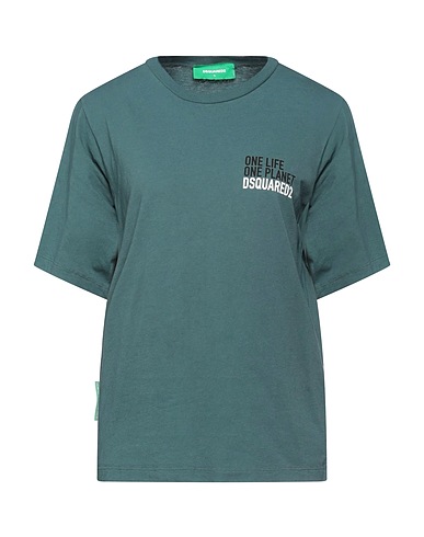 DSQUARED2 T-shirt Deep teal 100% Cotton
