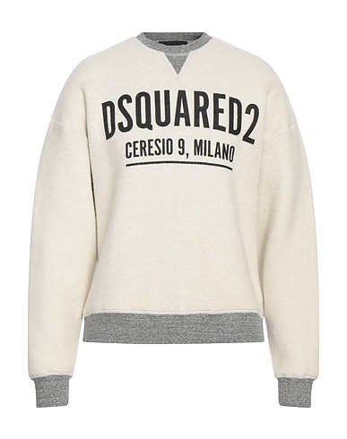 DSQUARED2 Sweatshirt Off white 85% Cotton, 15% Lyocell