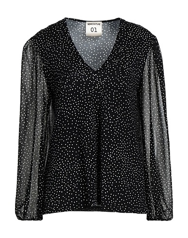 SEMICOUTURE Top Black 91% Viscose, 9% Elastane