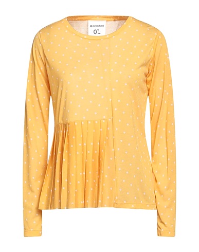 SEMICOUTURE T-shirt Giallo 100% Poliestere