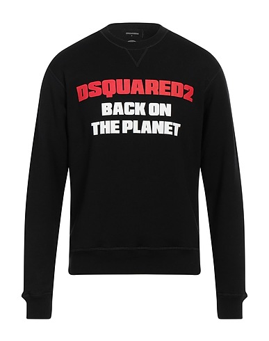 DSQUARED2 Sweatshirt Black 100% Cotton, Elastane