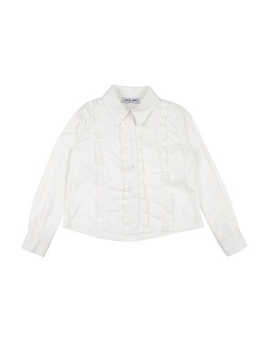 ODI ET AMO Solid color shirts & blouses White 100% Cotton