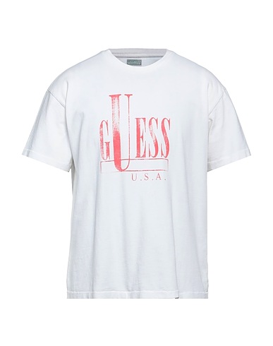 GUESS T-shirt Off white 100% Cotton