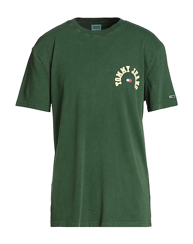TOMMY JEANS T-Shirt Militärgrün 100% Baumwolle