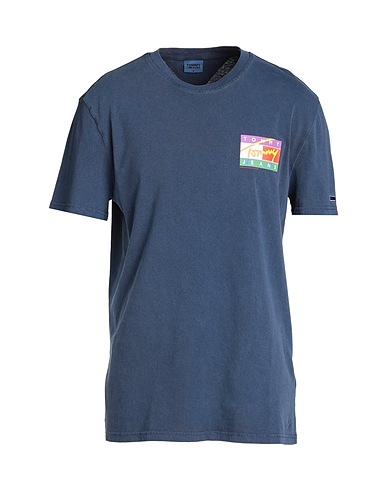 TOMMY JEANS T-shirt Blu navy 100% Cotone