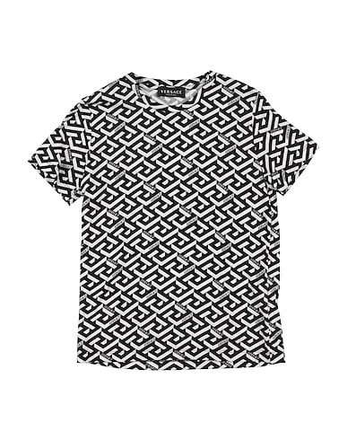 VERSACE YOUNG T-shirt Black 100% Cotton