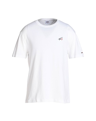 TOMMY JEANS T-shirt White 100% Cotton