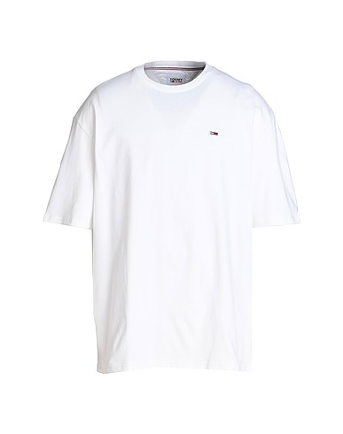 TOMMY JEANS Basic T-Shirt White 100% Cotton