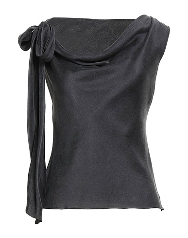ALBERTA FERRETTI Top Antracite 100% Seta